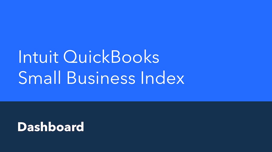 Intuit QuickBooks Small Business Index dashboard.
